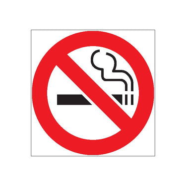 ZING No Smoking Decal, 4X4, 2/PK- Model 1840D